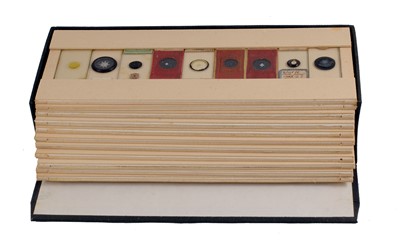 Lot 141 - A Storage Box of Mostly Marine Life Microscope Slides.