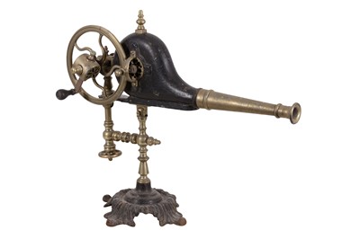 Lot 111 - A Ornate Victorian Hand Cranked Mechanical Fire Bellows