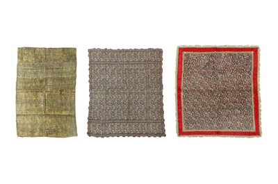 Lot 489 - TRAVELLING THROUGH IRAN: THREE PERSIAN WOVEN PANELS