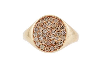 Lot 8 - A BROWN DIAMOND RING BY REBEKKA NOTKIN