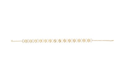 Lot 329 - Fendi FF Link Crystal Choker Necklace