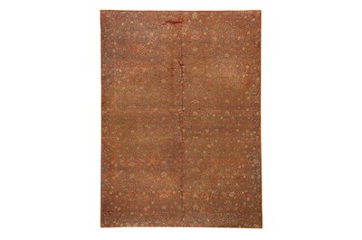 Lot 506 - AN INDIAN BROCADED PANEL WITH ANIMAL MENAGERIE