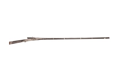 Lot 252 - A LONG INDIAN MATCHLOCK MUSKET (TORADAR)