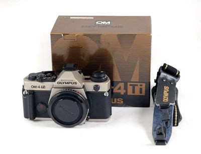 Lot 100 - A Boxed Olympus OM-4Ti Film Camera.