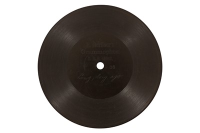 Lot 13 - An Extremely Rare 5" E. Berliner Record - Long, Long Ago No.56