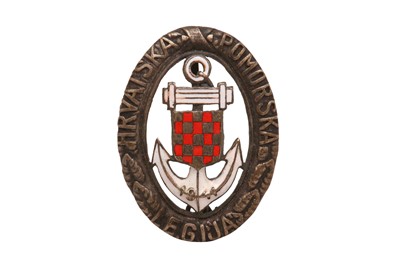 Lot 359 - CROATIAN NAVAL LEGION BADGE