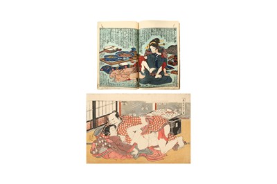 Lot 326 - ISODA KORYUSAI (1735 - 1790) AND KEISAI EISEN (1790 - 1848)