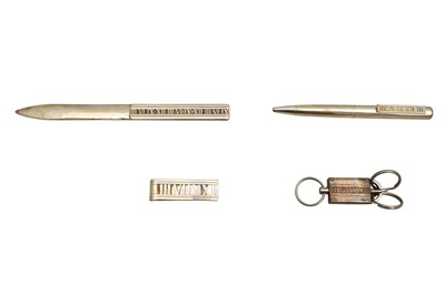 Lot 88 - TIFFANY & CO, A GROUP OF STERLING SILVER ITEMS,  'ATLAS' PATTERN, 2004