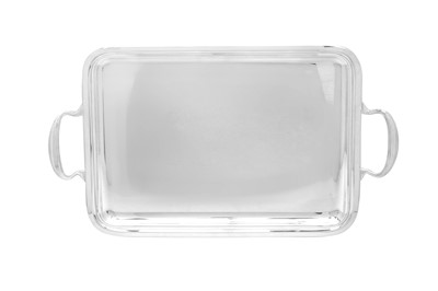 Lot 109 - ERCUIS SILVER PLATE TWIN HANDLED TRAY