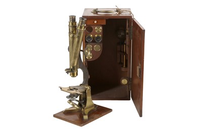Lot 137 - A Binocular Microscope Outfit By Watson, circa 1890s