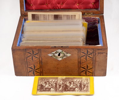 Lot 95 - A Box of Mostly UK Subject Stereo Views, Many Hand Coloured.
