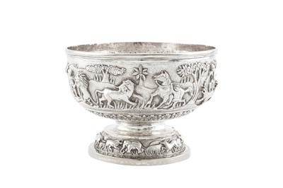Lot 166 - An early 20th century Anglo – Indian unmarked silver footed bowl, Bombay circa 1920