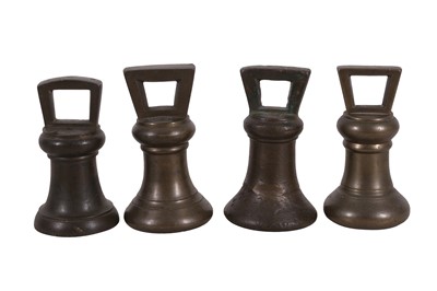Lot 104 - A Selection of 4lb Georgian Bronze Weights