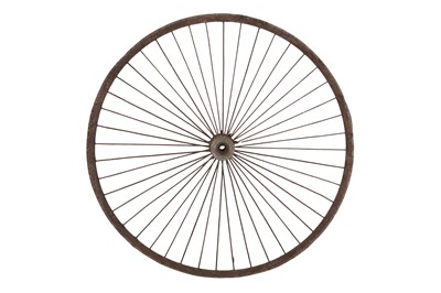 Lot 160 - A 19th Century Velocipede Style Bicycle Wheel
