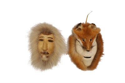 Lot 416 - TWO ALASKAN INUIT CEREMONIAL MASKS