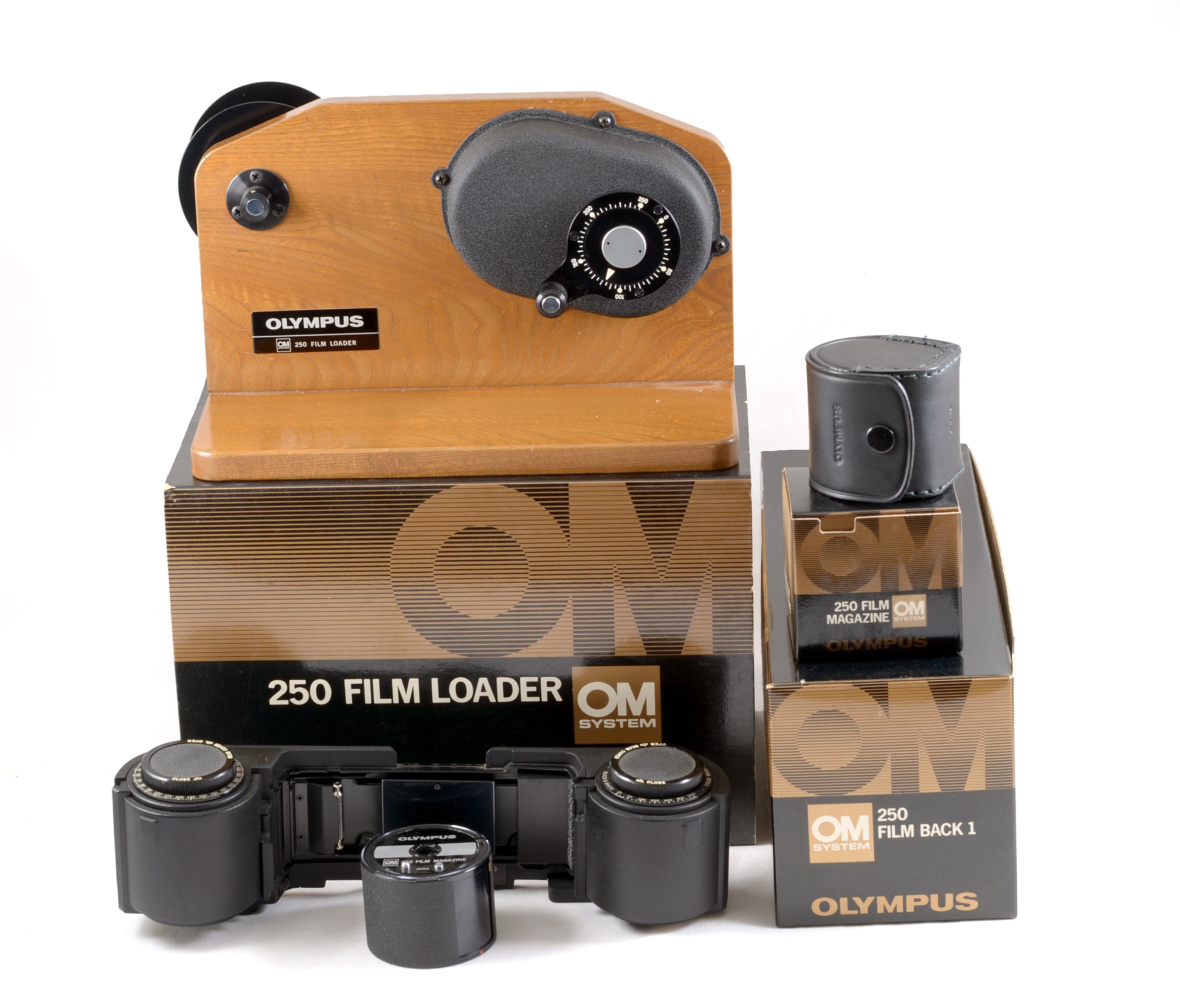 Lot 262 - Olympus OM 250 Film back, Loader & One