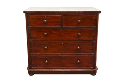 Lot 311 - A VICTORIAN MAHOGANY CHEST
