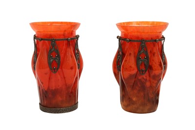 Lot 333 - MANNER OF LOUIS MAJORELLE FOR DAUM