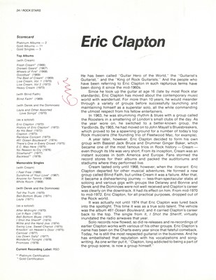 Lot 466 - Clapton (Eric)