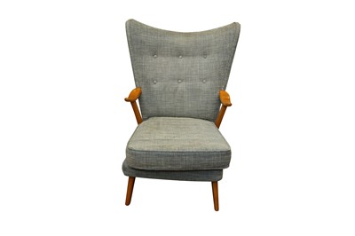 Lot 370 - A MID CENTURY WINGBACK ARMCHAIR