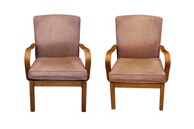 Lot 375 - A PAIR OF PARKER KNOLL BENTWOOD ARMCHAIRS