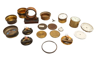 Lot 148 - A COLLECTION OF ITEMS RELATING TO CLOCKS, WATCHES AND BAROMETERS