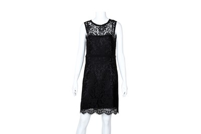 Lot 532 - Dolce & Gabbana Black Lace Sleeveless Dress - Size 44