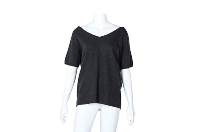 Lot 109 - Brunello Cucinelli Charcoal Cashmere Knit Sweater