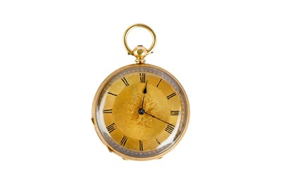 Lot 218 - AN OPEN-FACE POCKET WATCH.