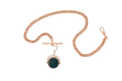 Lot 73 - A 9CT ALBERT CHAIN
