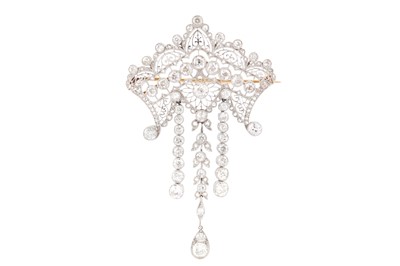 Lot 34 - A diamond brooch, circa 1910