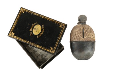 Lot 119 - A BLACK JAPANNED FOLDING SANDWICH TIN