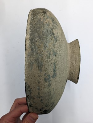 Lot 13 - A CHINESE BRONZE PEDESTAL BOWL