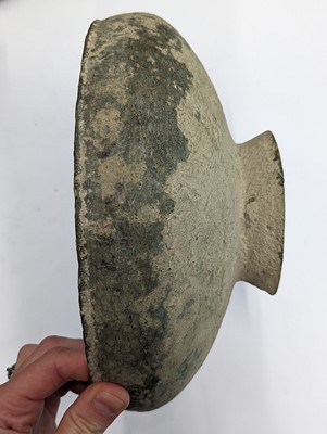 Lot 13 - A CHINESE BRONZE PEDESTAL BOWL