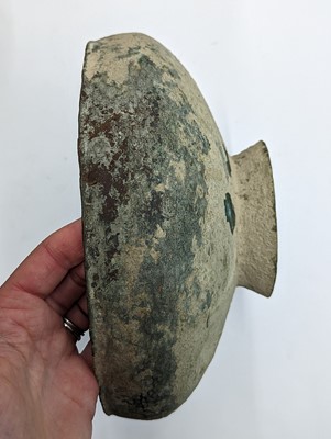 Lot 13 - A CHINESE BRONZE PEDESTAL BOWL