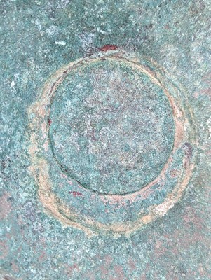 Lot 13 - A CHINESE BRONZE PEDESTAL BOWL