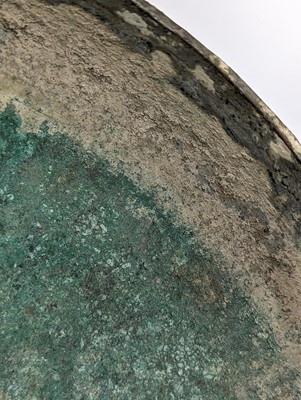 Lot 13 - A CHINESE BRONZE PEDESTAL BOWL