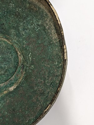 Lot 13 - A CHINESE BRONZE PEDESTAL BOWL