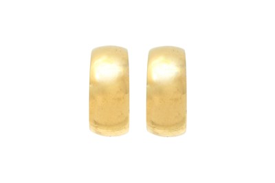 Lot 316 - Christian Dior Half Hoop Pierced Earrings