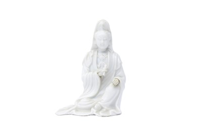 Lot 800 - A CHINESE DEHUA FIGURE OF GUANYIN