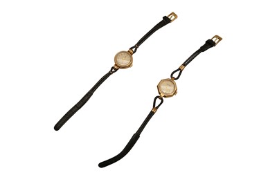 Lot 86 - TWO VINTAGE 9K LADIES WRIST WATCHES