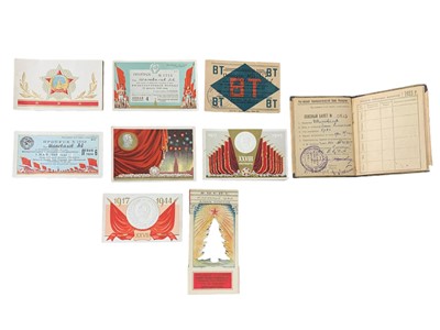 Lot 294 - DOCUMENTS AND EPHEMERA RELATING TO A SOVIET ACTIVIST’S CAREER, 1923-49