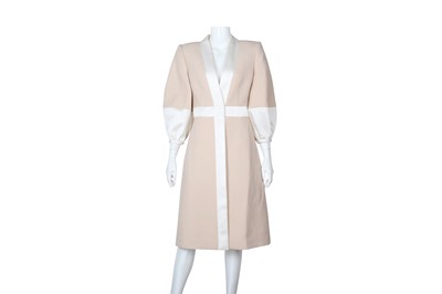 Lot 48 - Alexander McQueen Nude Wool Ballon Sleeve Coat - Size 42