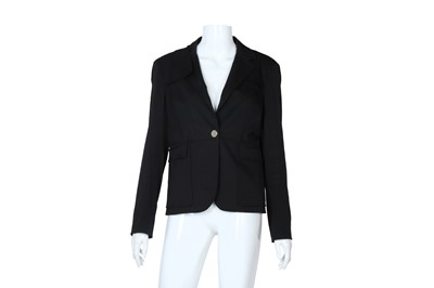 Lot 401 - Gucci Black Wool Single Button Blazer - Size 44