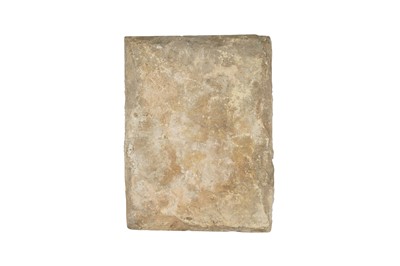 Lot 231 - A SAFAVID CUERDA SECA POTTERY TILE