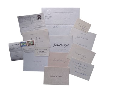 Lot 347 - Autograph Collection.- Nobel Prize Winners
