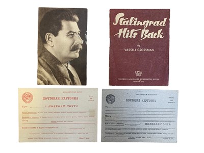Lot 266 - SOVIET AND WORLD WAR TWO EPHEMERA.