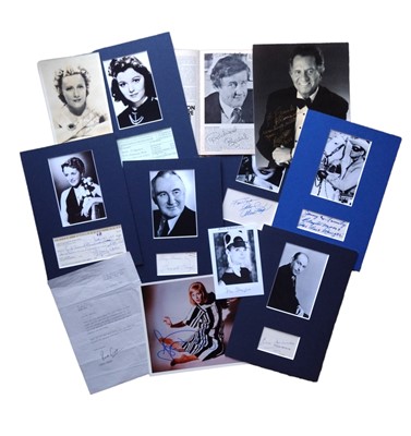 Lot 328 - Autograph Collection.- Actors and Entertainers