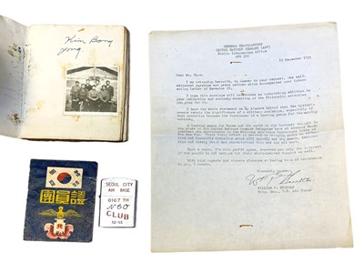 Lot 291 - KOREAN WAR EPHEMERA