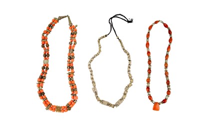 Lot 474 - A GROUP OF THREE BEDOUIN TRIBE NECKLACES